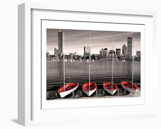 Boston Marina-null-Framed Art Print