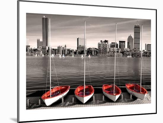 Boston Marina-null-Mounted Art Print