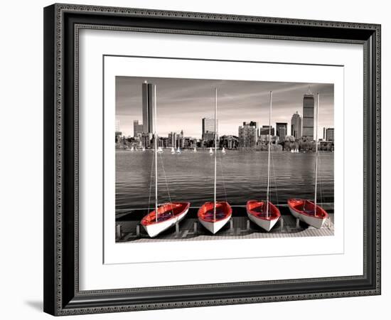 Boston Marina-null-Framed Art Print