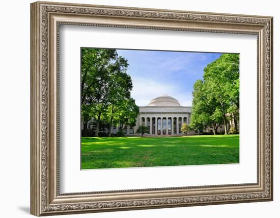 Boston Massachusetts Institute of Technology Campus with Trees and Lawn-Songquan Deng-Framed Photographic Print