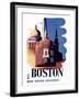 Boston, Massachusetts, New Haven Railroad-Ben Nason-Framed Giclee Print
