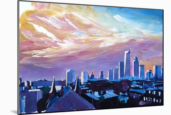 Boston Massachusetts Skyline At Sunrise-Markus Bleichner-Mounted Art Print