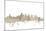 Boston Massachusetts Skyline Sheet Music Cityscape-Michael Tompsett-Mounted Art Print
