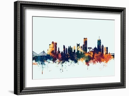 Boston Massachusetts Skyline-Michael Tompsett-Framed Art Print