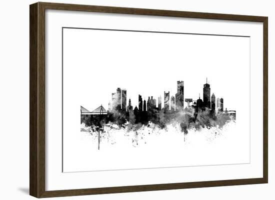 Boston Massachusetts Skyline-Michael Tompsett-Framed Art Print