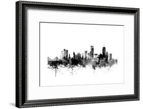 Boston Massachusetts Skyline-Michael Tompsett-Framed Art Print