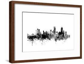 Boston Massachusetts Skyline-Michael Tompsett-Framed Art Print