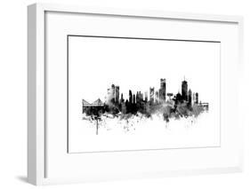Boston Massachusetts Skyline-Michael Tompsett-Framed Art Print