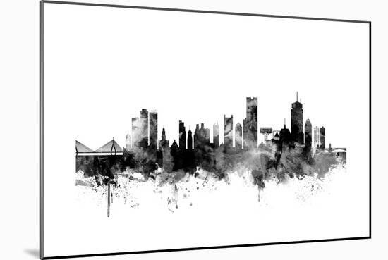 Boston Massachusetts Skyline-Michael Tompsett-Mounted Art Print