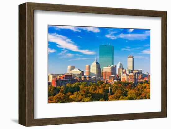 Boston, Massachusetts, USA Skyline over Boston Common.-SeanPavonePhoto-Framed Photographic Print