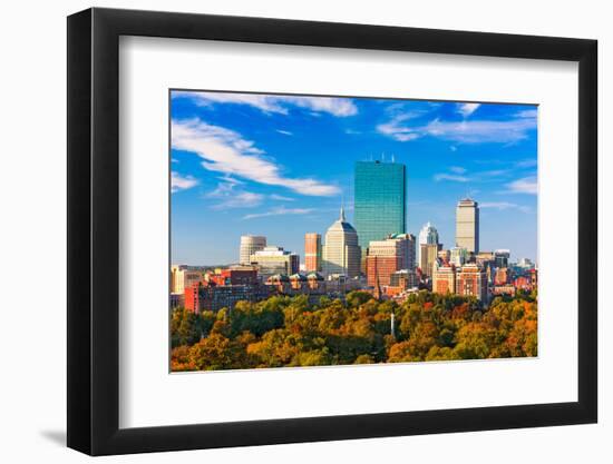 Boston, Massachusetts, USA Skyline over Boston Common.-SeanPavonePhoto-Framed Photographic Print