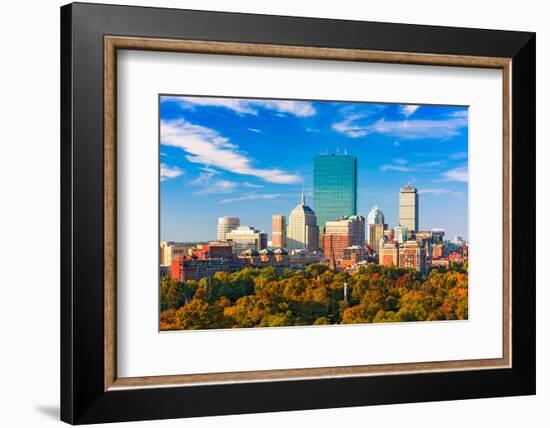 Boston, Massachusetts, USA Skyline over Boston Common.-SeanPavonePhoto-Framed Photographic Print