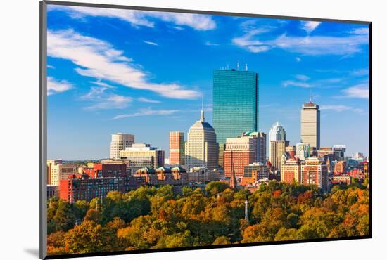Boston, Massachusetts, USA Skyline over Boston Common.-SeanPavonePhoto-Mounted Photographic Print