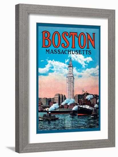 Boston Massachusetts-null-Framed Art Print