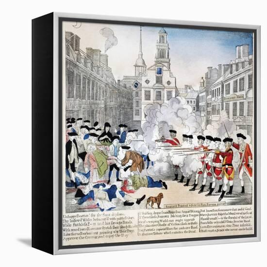 Boston Massacre, 1770-Paul Revere-Framed Premier Image Canvas