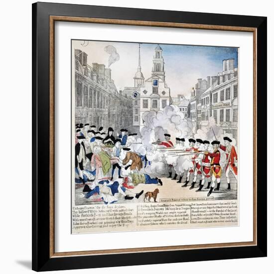 Boston Massacre, 1770-Paul Revere-Framed Giclee Print