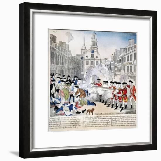 Boston Massacre, 1770-Paul Revere-Framed Giclee Print