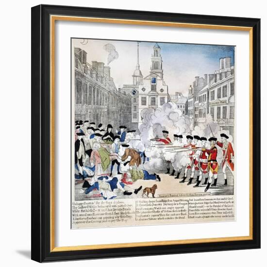 Boston Massacre, 1770-Paul Revere-Framed Giclee Print