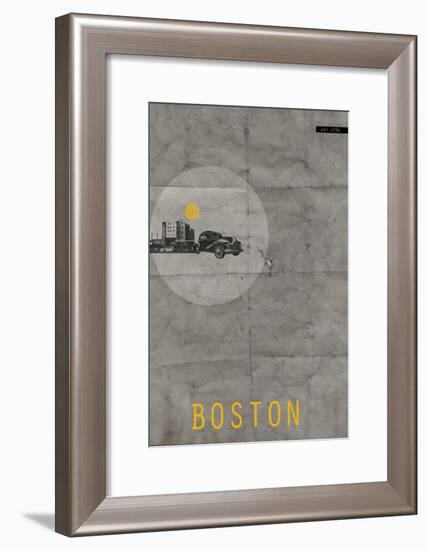 Boston Poster-NaxArt-Framed Art Print