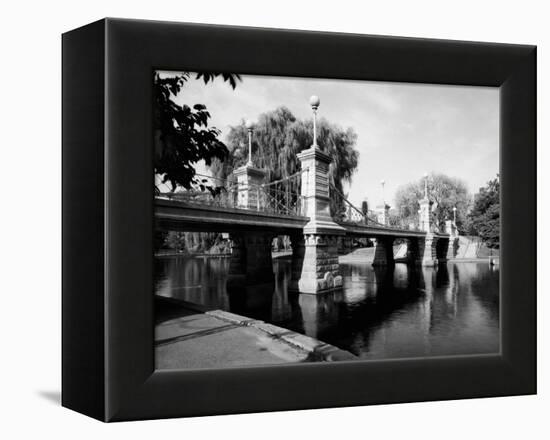 Boston Public Garden Suspension Bridge-null-Framed Stretched Canvas