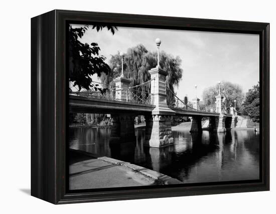 Boston Public Garden Suspension Bridge-null-Framed Stretched Canvas