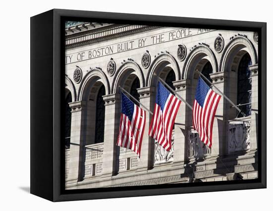 Boston Public Library, Boston, Massachusetts, New England, USA-null-Framed Premier Image Canvas