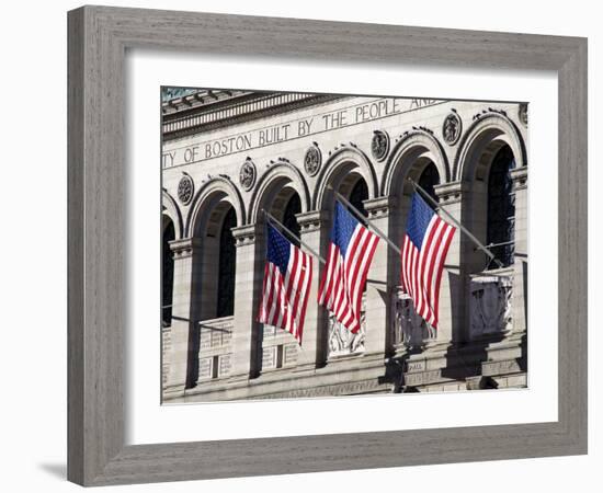 Boston Public Library, Boston, Massachusetts, New England, USA-null-Framed Photographic Print