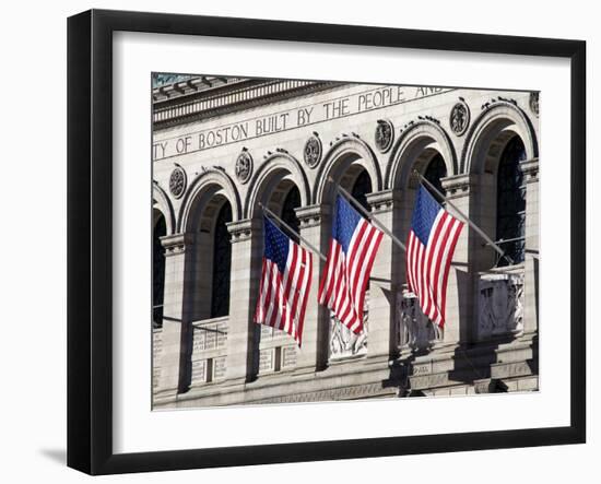 Boston Public Library, Boston, Massachusetts, New England, USA-null-Framed Photographic Print