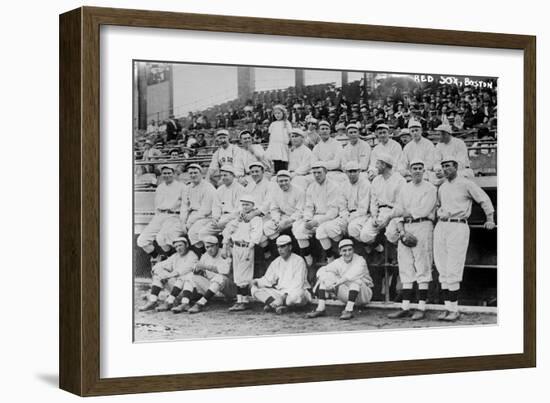 Boston Red Sox Team, World Series, Baseball Photo - Boston, MA-Lantern Press-Framed Art Print
