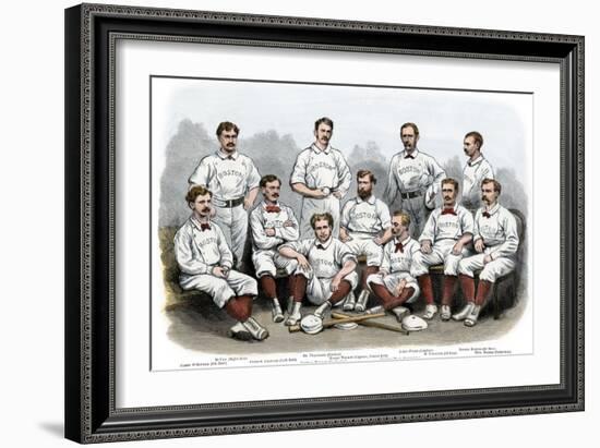 Boston Red Stocking Baseball Club of 1874-null-Framed Giclee Print