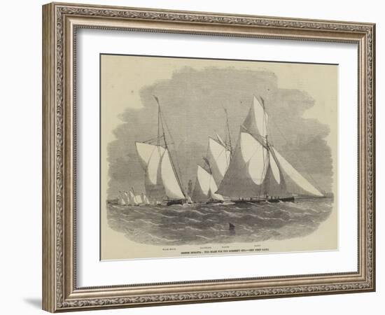 Boston Regatta, the Start for the Member's Cup-Edwin Weedon-Framed Giclee Print