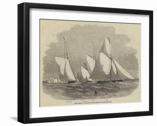 Boston Regatta, the Start for the Member's Cup-Edwin Weedon-Framed Giclee Print