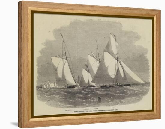 Boston Regatta, the Start for the Member's Cup-Edwin Weedon-Framed Premier Image Canvas