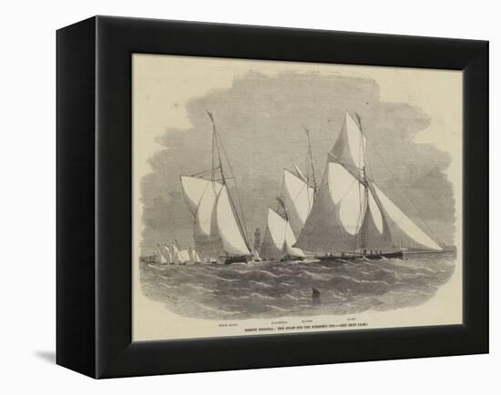 Boston Regatta, the Start for the Member's Cup-Edwin Weedon-Framed Premier Image Canvas