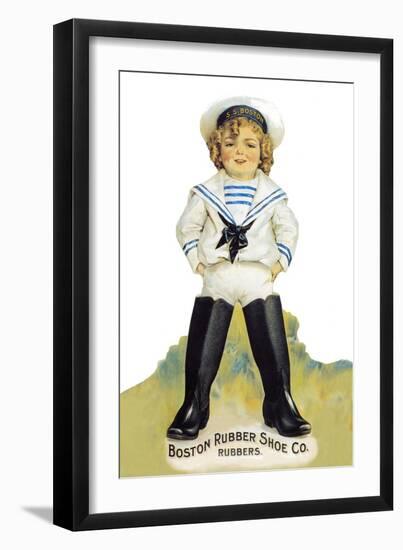 Boston Rubber Shoe Company-null-Framed Art Print