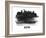 Boston Skyline Brush Stroke - Black II-NaxArt-Framed Art Print