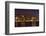 Boston Skyline by Night from East Boston, Massachusetts-Samuel Borges-Framed Photographic Print