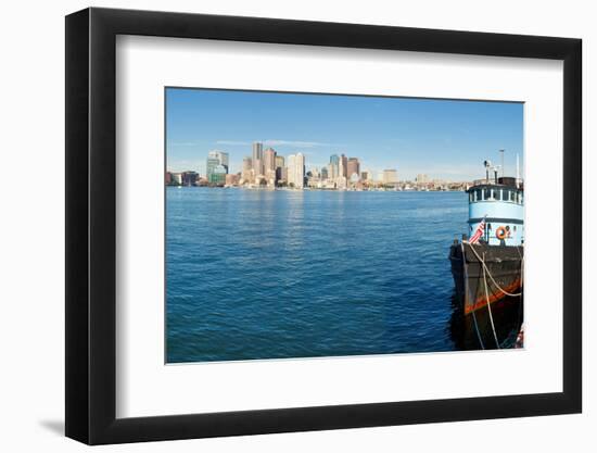 Boston Skyline Panorama-Patrick Poendl-Framed Photographic Print