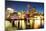 Boston Skyline with Financial District and Boston Harbor-Roman Slavik-Mounted Photographic Print