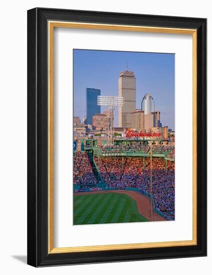 Boston Skyline with view of Historic Fenway Park, Boston Red Sox, Boston, Ma., USA, May 20, 2010...-null-Framed Photographic Print