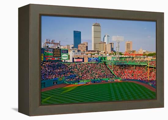 Boston Skyline with view of Historic Fenway Park, Boston Red Sox, Boston, Ma., USA, May 20, 2010...-null-Framed Premier Image Canvas