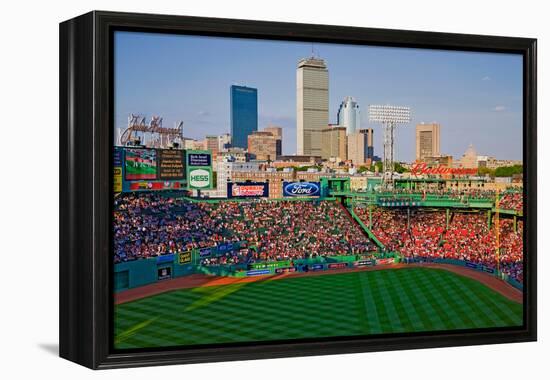 Boston Skyline with view of Historic Fenway Park, Boston Red Sox, Boston, Ma., USA, May 20, 2010...-null-Framed Premier Image Canvas