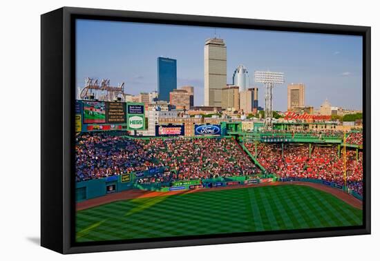 Boston Skyline with view of Historic Fenway Park, Boston Red Sox, Boston, Ma., USA, May 20, 2010...-null-Framed Premier Image Canvas