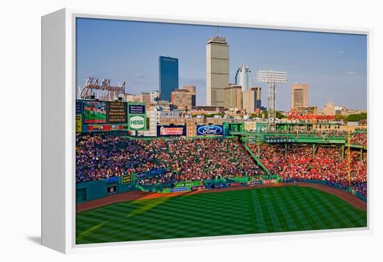 Boston Skyline with view of Historic Fenway Park, Boston Red Sox, Boston, Ma., USA, May 20, 2010...-null-Framed Premier Image Canvas