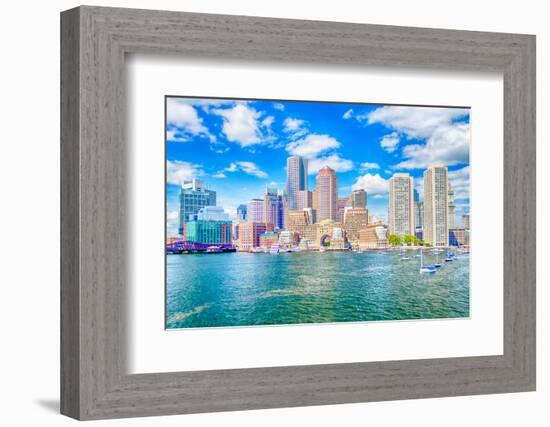 Boston Skyline-marcorubino-Framed Photographic Print