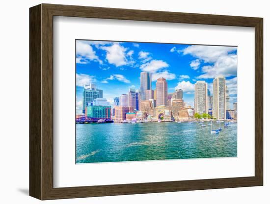 Boston Skyline-marcorubino-Framed Photographic Print