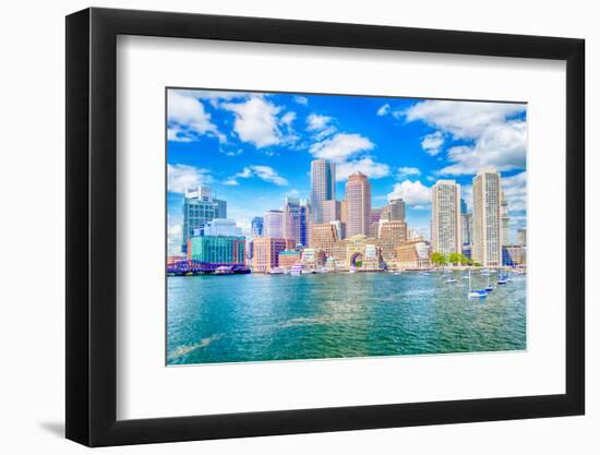 Boston Skyline-marcorubino-Framed Photographic Print