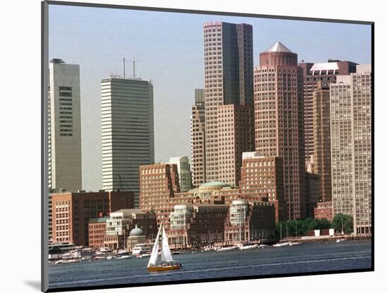 Boston Skyline-Michael Dwyer-Mounted Photographic Print