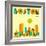 Boston Skyline-Jazzberry Blue-Framed Art Print