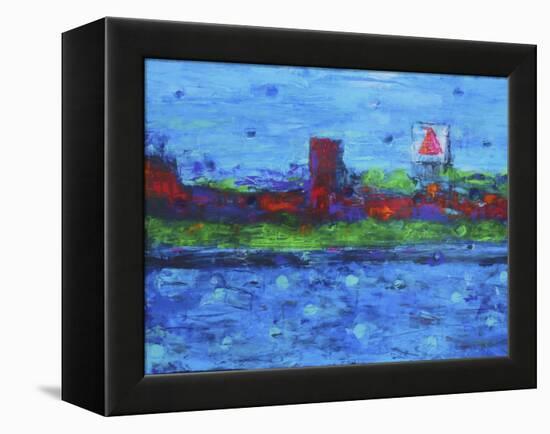 Boston Skyline-Rock Demarco-Framed Premier Image Canvas